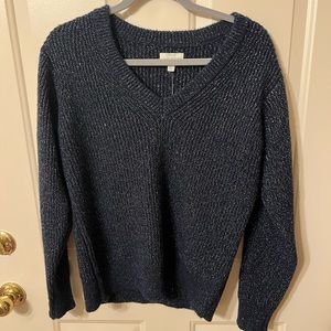 Lucky Brand Knit Confetti Sweater in Navy